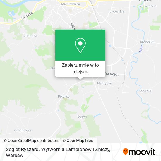 Mapa Segiet Ryszard. Wytwórnia Lampionów i Zniczy