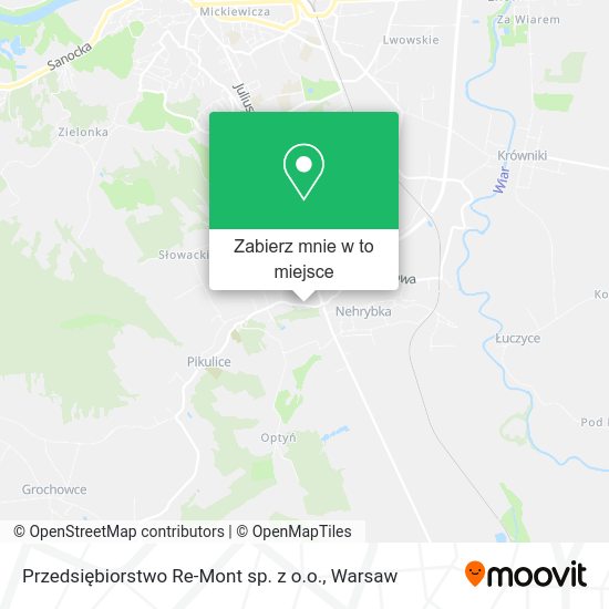 Mapa Przedsiębiorstwo Re-Mont sp. z o.o.