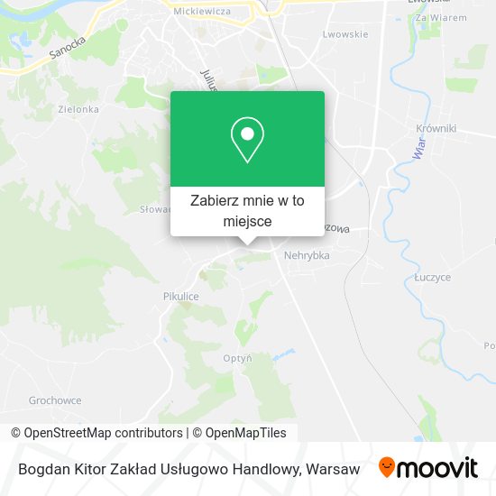 Mapa Bogdan Kitor Zakład Usługowo Handlowy