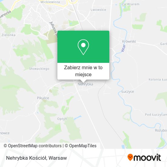 Mapa Nehrybka Kościół