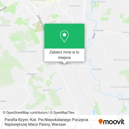 Mapa Parafia Rzym.-Kat. Pw.Niepokalanego Poczęcia Najświętszej Maryi Panny