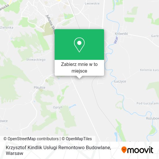 Mapa Krzysztof Kindlik Usługi Remontowo Budowlane