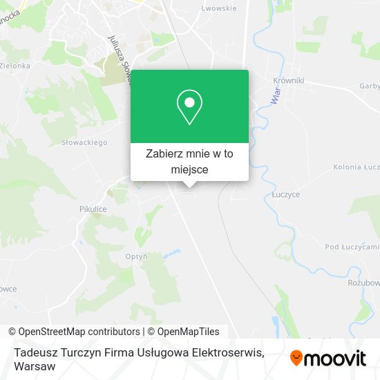 Mapa Tadeusz Turczyn Firma Usługowa Elektroserwis