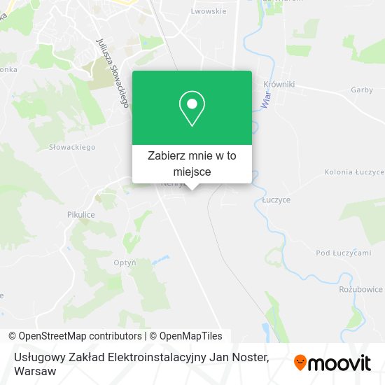 Mapa Usługowy Zakład Elektroinstalacyjny Jan Noster