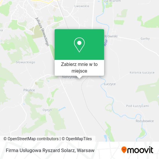 Mapa Firma Usługowa Ryszard Solarz