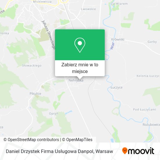 Mapa Daniel Drzystek Firma Usługowa Danpol