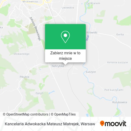 Mapa Kancelaria Adwokacka Mateusz Matrejek