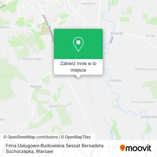 Mapa Fima Usługowo-Budowlana Seszat Bernadeta Suchorzepka