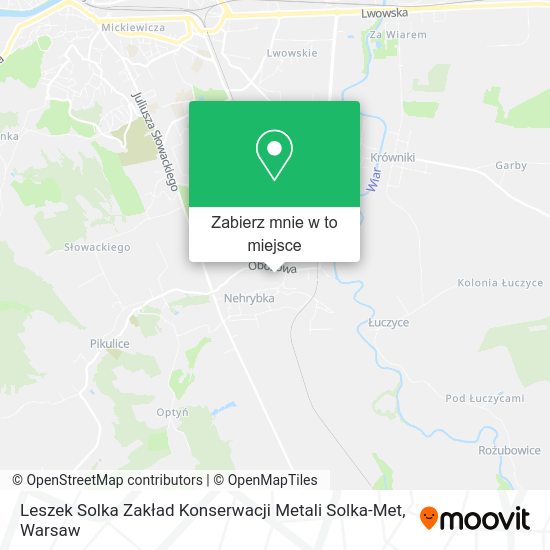 Mapa Leszek Solka Zakład Konserwacji Metali Solka-Met