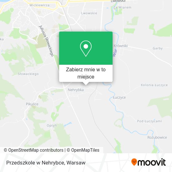 Mapa Przedszkole w Nehrybce