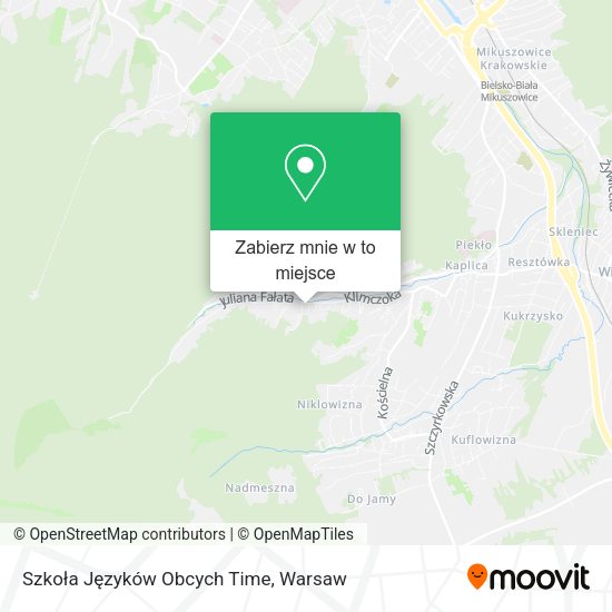 Mapa Szkoła Języków Obcych Time