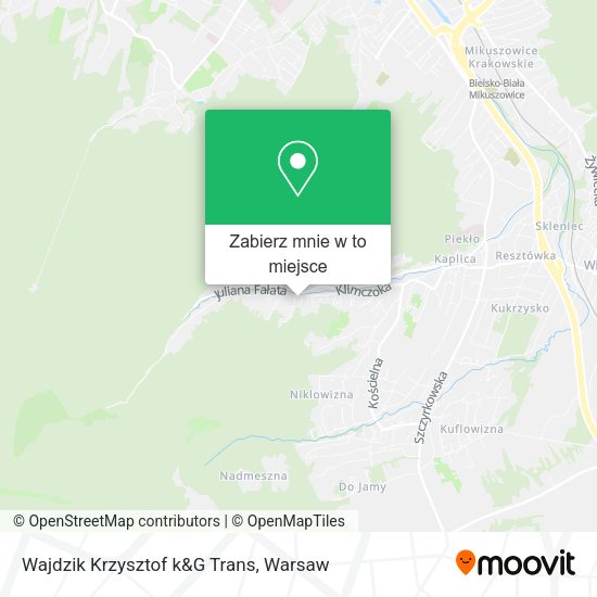 Mapa Wajdzik Krzysztof k&G Trans