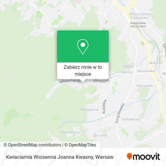 Mapa Kwiaciarnia Wiosenna Joanna Kwasny