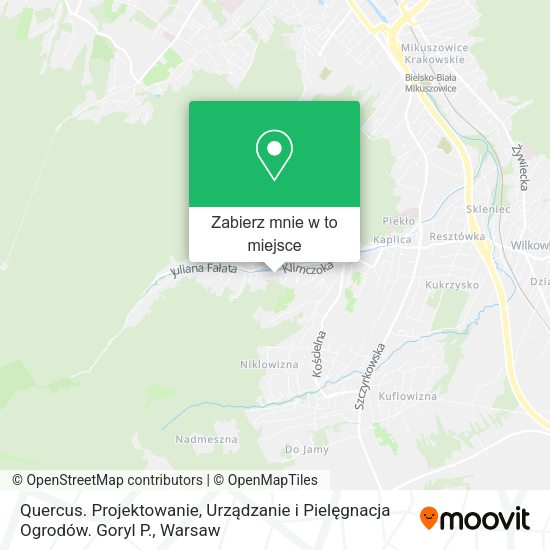 Mapa Quercus. Projektowanie, Urządzanie i Pielęgnacja Ogrodów. Goryl P.