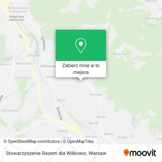 Mapa Stowarzyszenie Razem dla Wilkowic