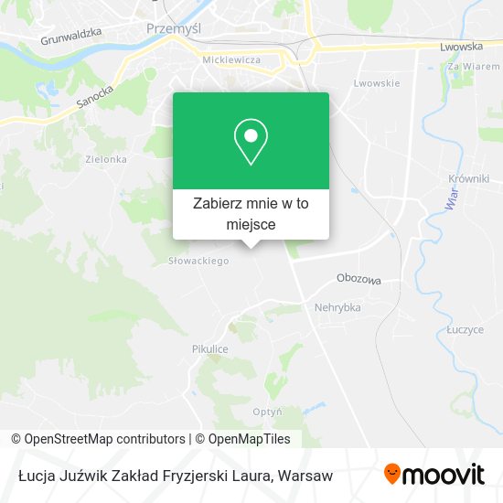 Mapa Łucja Juźwik Zakład Fryzjerski Laura