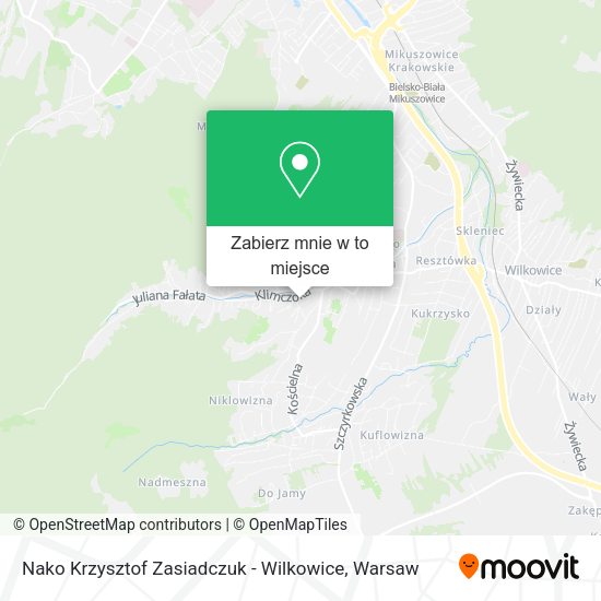 Mapa Nako Krzysztof Zasiadczuk - Wilkowice