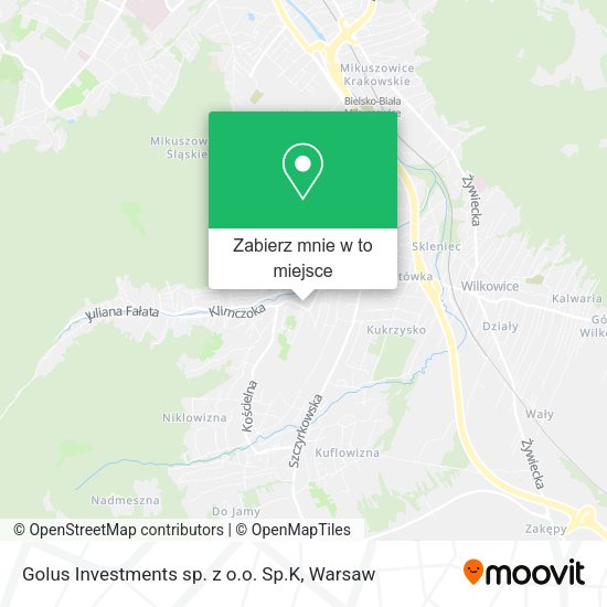 Mapa Golus Investments sp. z o.o. Sp.K