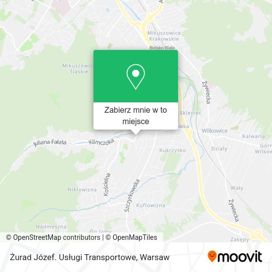 Mapa Żurad Józef. Usługi Transportowe