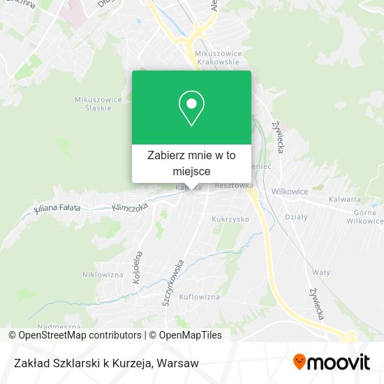 Mapa Zakład Szklarski k Kurzeja