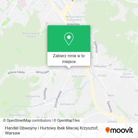 Mapa Handel Obwoyny i Hurtowy Ibek Maciej Krzysztof