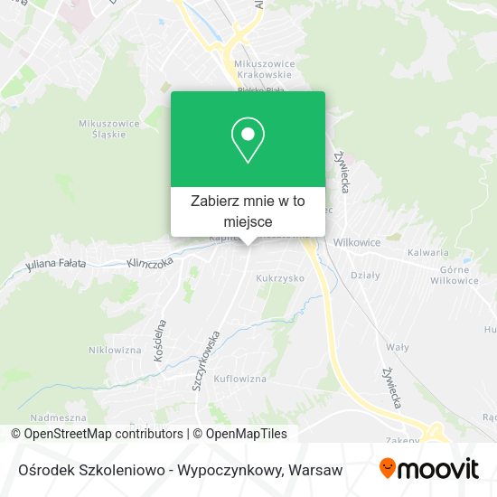 Mapa Ośrodek Szkoleniowo - Wypoczynkowy