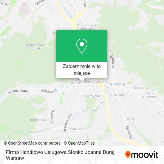 Mapa Firma Handlowo Usługowa Słonko Joanna Duraj