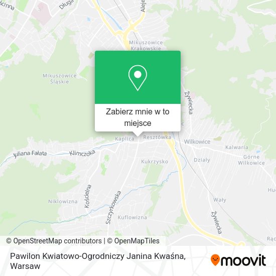 Mapa Pawilon Kwiatowo-Ogrodniczy Janina Kwaśna