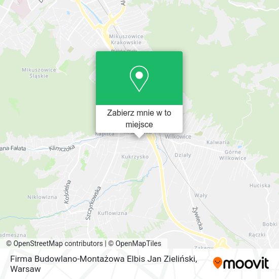 Mapa Firma Budowlano-Montażowa Elbis Jan Zieliński