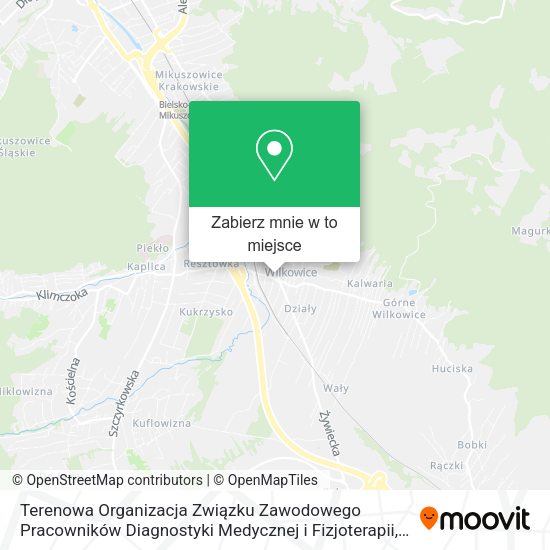 Mapa Terenowa Organizacja Związku Zawodowego Pracowników Diagnostyki Medycznej i Fizjoterapii