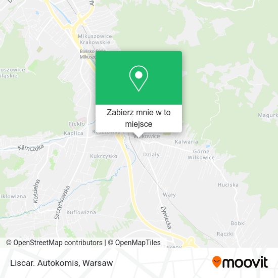 Mapa Liscar. Autokomis