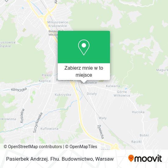 Mapa Pasierbek Andrzej. Fhu. Budownictwo