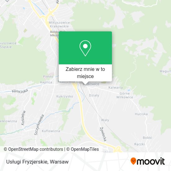 Mapa Usługi Fryzjerskie