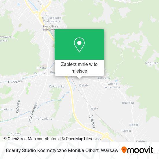 Mapa Beauty Studio Kosmetyczne Monika Olbert