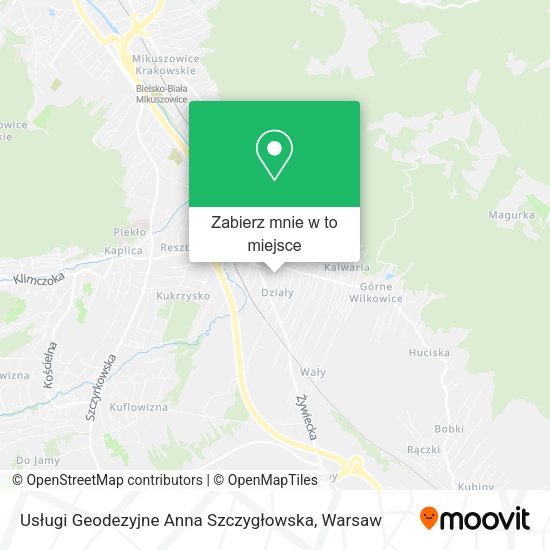 Mapa Usługi Geodezyjne Anna Szczygłowska