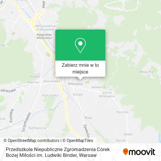 Mapa Przedszkole Niepubliczne Zgromadzenia Córek Bożej Miłości im. Ludwiki Binder