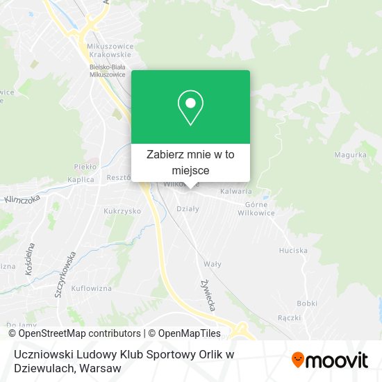 Mapa Uczniowski Ludowy Klub Sportowy Orlik w Dziewulach