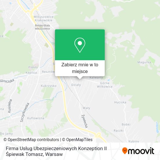 Mapa Firma Usług Ubezpieczeniowych Konzeption II Śpiewak Tomasz