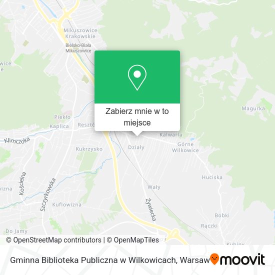 Mapa Gminna Biblioteka Publiczna w Wilkowicach