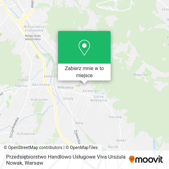 Mapa Przedsiębiorstwo Handlowo Usługowe Viva Urszula Nowak