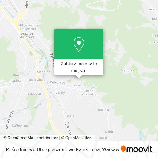 Mapa Pośrednictwo Ubezpieczeniowe Kanik Ilona