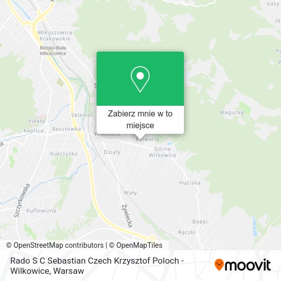 Mapa Rado S C Sebastian Czech Krzysztof Poloch - Wilkowice