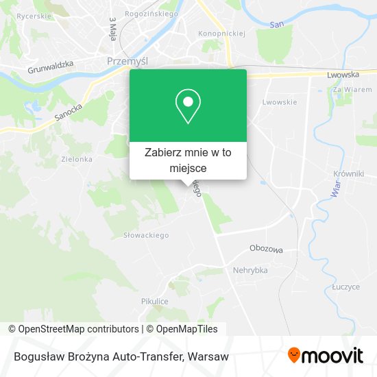 Mapa Bogusław Brożyna Auto-Transfer