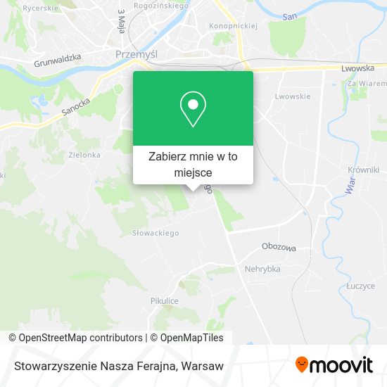 Mapa Stowarzyszenie Nasza Ferajna