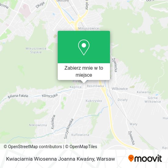 Mapa Kwiaciarnia Wiosenna Joanna Kwaśny