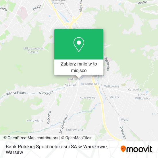 Mapa Bank Polskiej Spoldzielczosci SA w Warszawie