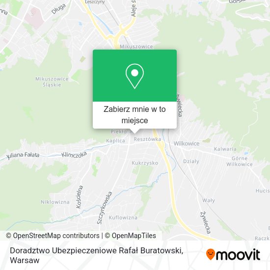 Mapa Doradztwo Ubezpieczeniowe Rafał Buratowski