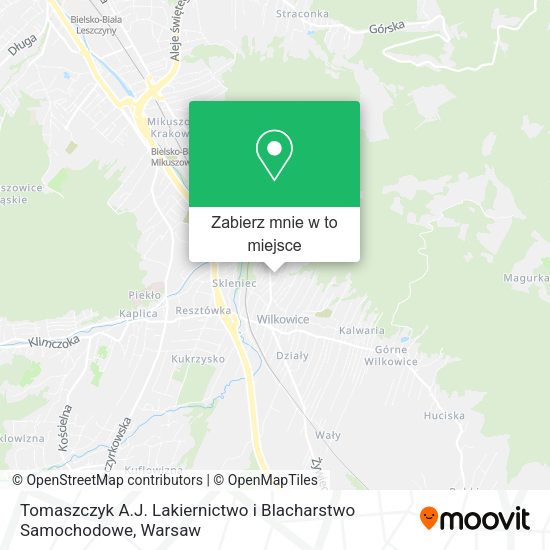 Mapa Tomaszczyk A.J. Lakiernictwo i Blacharstwo Samochodowe