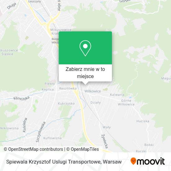 Mapa Spiewala Krzysztof Uslugi Transportowe