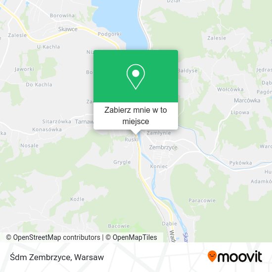 Mapa Śdm Zembrzyce